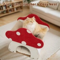 Mushroom Loft – Cat Bed & Scratcher Combo -A Great Coffee Shop 1 d5fa009d 3e52 4d01 8dfe ae2f1fd13b8f