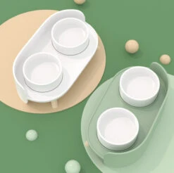 Bone China Double Cat Bowl -A Great Coffee Shop 20240222 133928