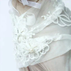 Luxurious Cat Wedding Gown With Train And Veil -A Great Coffee Shop 20240607 132437
