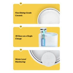 Automatic Cat Water Fountain: Dual Water Modes -A Great Coffee Shop 30 days on a single charge