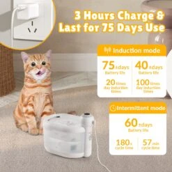 77oz / 2.1L Wireless Smart Cat Water Fountain -A Great Coffee Shop 3 3acdadcf b25a 494b a407 878f000800a0