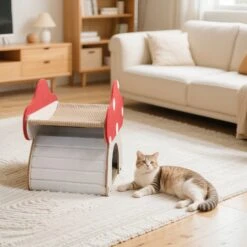 Mushroom Loft – Cat Bed & Scratcher Combo -A Great Coffee Shop 5 5