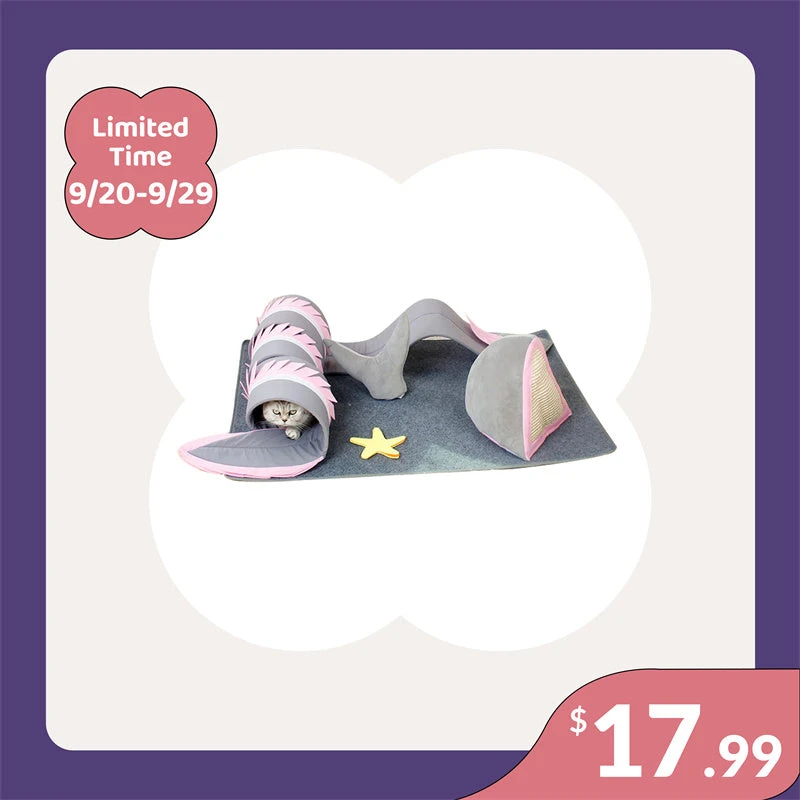 Fish Adventure Cat Sniffing Mat Tunnel 15 Fish Adventure Cat Sniffing Mat Tunnel - Image 13