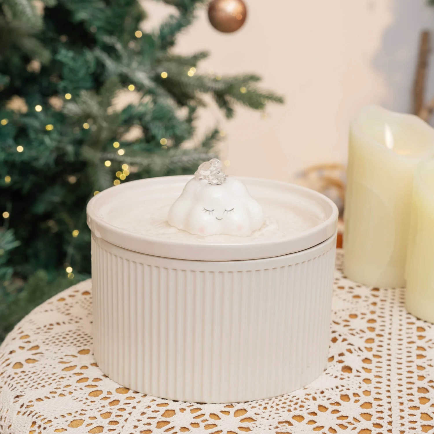 Cloud Cat Water Fountain: Enhanced Filtering For Refreshing Hydration 10 Cloud Cat Water Fountain: Enhanced Filtering For Refreshing Hydration - Image 8