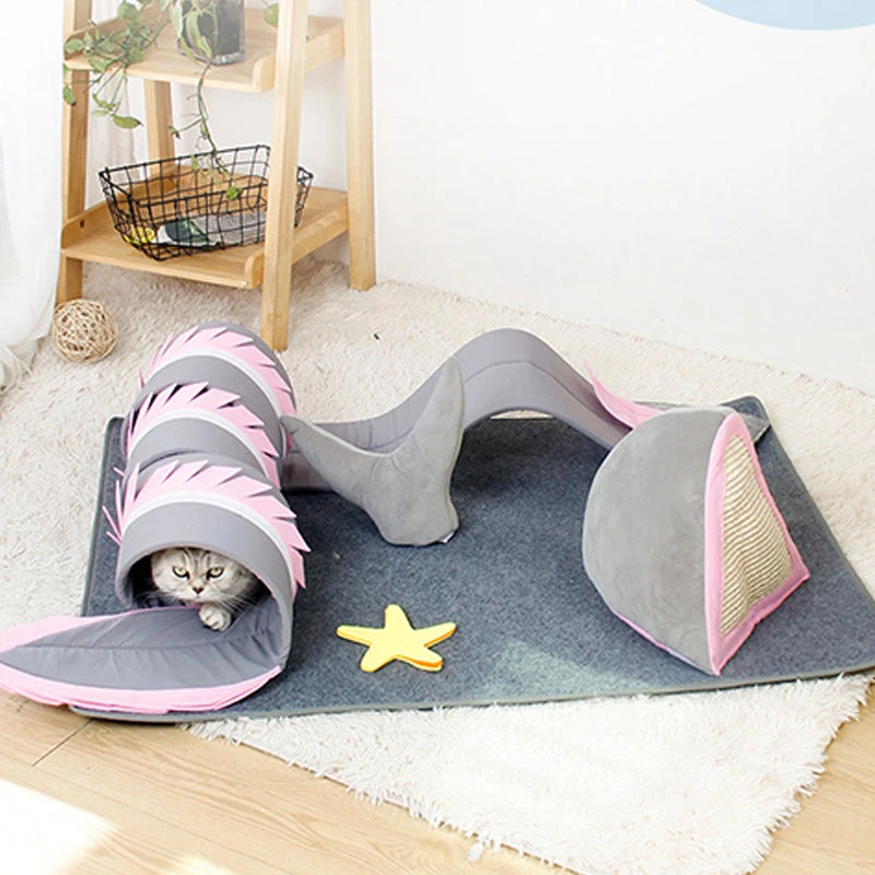 Fish Adventure Cat Sniffing Mat Tunnel 4 Fish Adventure Cat Sniffing Mat Tunnel - Image 2