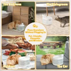 77oz / 2.1L Wireless Smart Cat Water Fountain -A Great Coffee Shop 8 59c07899 7664 477f a1f8 98be6250c706