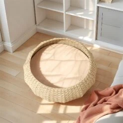 Handwoven Rattan Wood Cat Bed -A Great Coffee Shop HP WF0001 2 main3