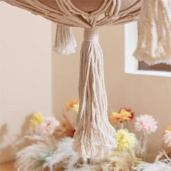 Bohemia Style Cat Hammock -A Great Coffee Shop Tassels on the cat hammock