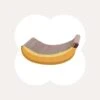Banana Shaped Cat Scratching Pad -A Great Coffee Shop banana shaped cat scratching pad front view