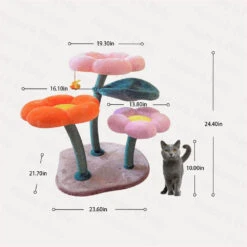 Bloomy Flower Cat Tree -A Great Coffee Shop bloomy flower cat tree size 1