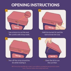 Clumping Organic Tofu Cat Litter -A Great Coffee Shop cat litter opening instruction