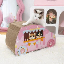 Donut Car Cat Scratcher 15 Donut Car Cat Scratcher -A Great Coffee Shop cat scratching donut car cat scratcher top