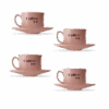 Conjunto De Xícaras Geisha - Rosa - 4 Unid. -A Great Coffee Shop conjunto de xicaras geisha rosa 4 unid 811217