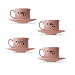 Conjunto De Xícaras Geisha - Rosa - 4 Unid.