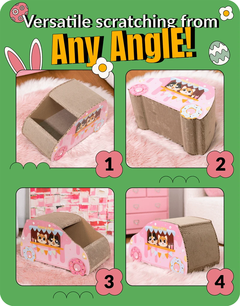 Donut Car Cat Scratcher 5 Donut Car Cat Scratcher - Image 3