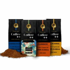 Kit Clássico Arara Sul De Minas E Chapada De Minas | Moído - 4 Pacotes -A Great Coffee Shop kit classico arara sul de minas e chapada de minas moido 4 pacotes 712557