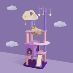 Purple Moonlight Series Set -A Great Coffee Shop moonlight cat tree 1